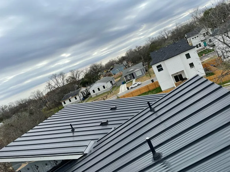 Standing seam metal roof panels with vents for Skylight Repair in Cherryland